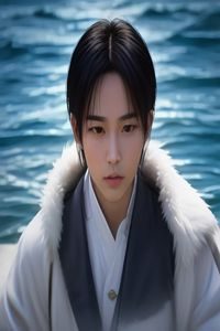人工智能科幻电影封面，机器人与人类对视，冷蓝色调，高清电影下载AI题材推荐