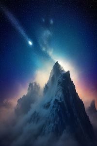 太空歌剧风格电影封面，星舰编队在星云中穿行，高清电影下载科幻大片推荐